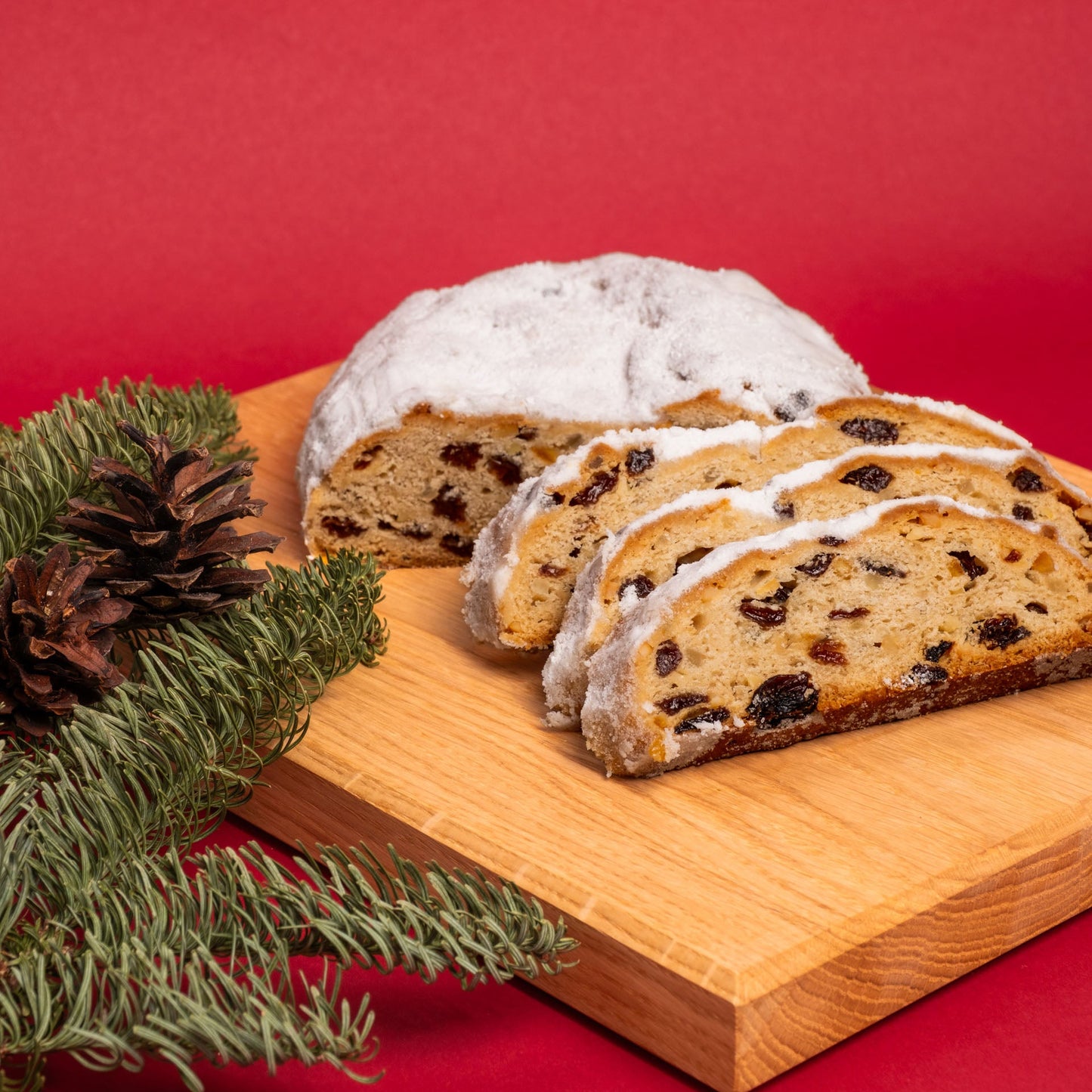Veganer Rosinenstollen