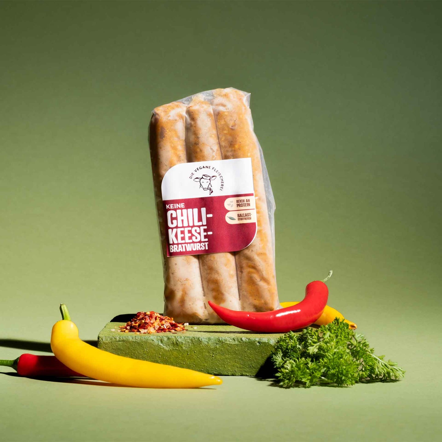 Keine Chili-Keesebratwurst