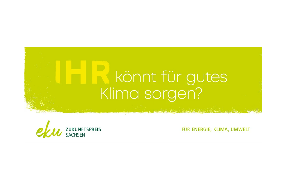 Logo eku Zukunftspreis Sachsen – für Energie, Klima, Umwelt