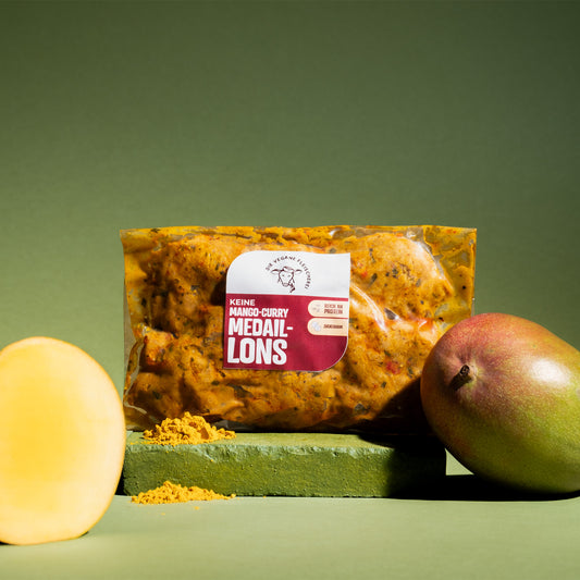 Keine Mango-Curry-Medaillons